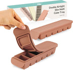 Silicone Freezer Trays with Lid, 1oz 6 Section - Leak Proof Silicone Freezer molds for Homemade Baby Food Breastmilk, Purees, Vegetables, Baby Food Jars Ice Tray with Lid BPA Free Indie Pink