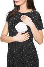 Smallshow Women's Maternity Nursing Dresses Split Long Dress for Breastfeeding