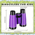 Libima 24 Pcs Binoculars for Kids Educational Compact Kids Binoculars with Neck String Toddler Telescope for Boys Girls Learning Bird Watching Camping Hiking Travel Safaris Birthday Gifts(Purple)