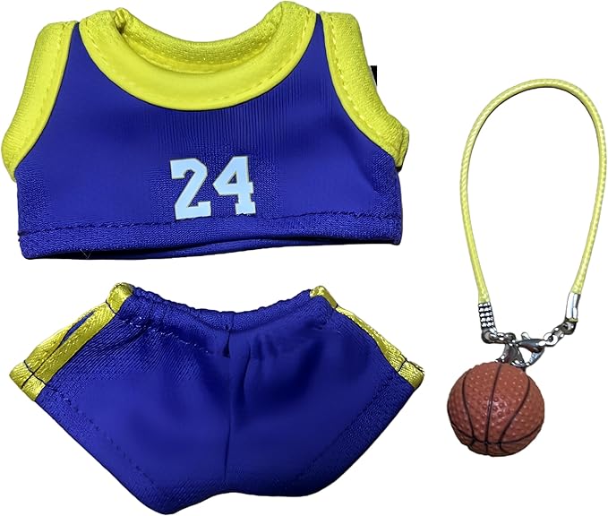 This Sports-Themed Basketball Football 3-Piece Set is Suitable for a 17cm and Also for Other Dolls of The Same Size. 【 Key Point 】 Only Clothes, no Dolls. (NO.24 - Purple)