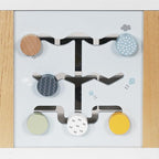 Wooden Activity Cube, 6-in-1 Montessori Toys for 1+ Year Old Boys & Girls, Educational Learning Toys for 1 2 3 Year Old Baby|Bead Maze|Shape Sorter|Mirror|Gear