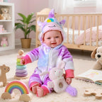 BABESIDE Lightweight Baby Doll Set – 15" Realistic Soft Doll for Girls, Easy to Carry & Hug – Pretend Play & Gift for Toddlers