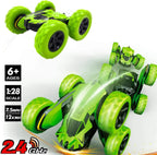 Threeking Double-Sided Driving Rc Stunt Car Toys Remote Control Cars 360-degree Flips Rotating Gifts Presents for Kids Boys/Girls Ages 6+