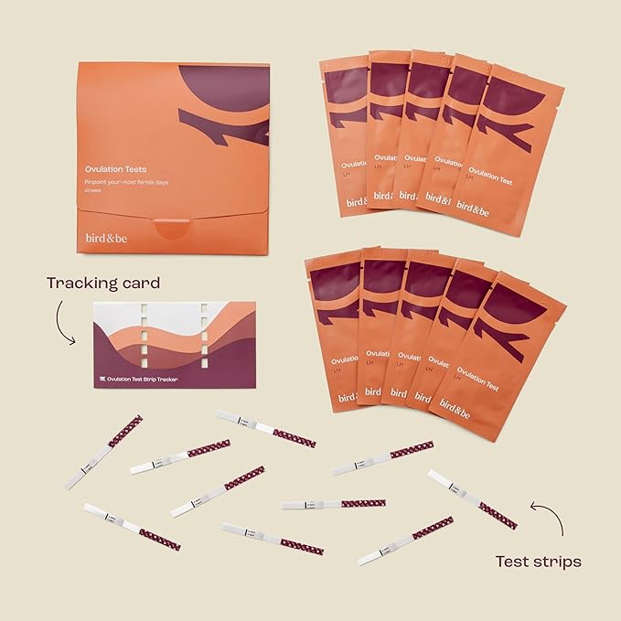 Bird&Be Ovulation Test Strips (Predictor Kit with 10 LH Strips, Over 99% Accurate)