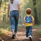 Accmor Toddler Safty Harness Leash, Cute Dinosaur Child Leashes + Reflective Anti Lost Wrist Link, Foldable Baby Walking Harness Pocket Kids Tether Protection for Boys Girls Aged 1-5 to Travel Outdoor