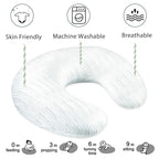 Pea Pod Nursing Pillow Cover Striped Breastfeeding Pillow Slipcover for Moms Soft Breathable Organic Knit Fabric Newborn Infant Feeding Pillow Covers for Baby Girl Boy