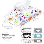6pcs Portable Wet Wipes Pouch, KALYLOC Reusable Baby Wipe Dispenser Pouch Container, Eco Friendly Travel Wet Wipes Holder with Sealed Zipper