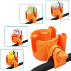 Accmor Stroller Cup Holder with Phone Holder, Bike Cup Holder, Universal Cup Holder for Uppababy Nuna Doona Strollers, 2-in-1 Cup Phone Holder for Stroller, Bike, Wheelchair, Walker, Scooter