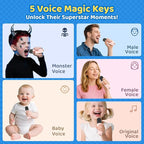 Karaoke Machine for Kids, Toys for 3-12 Years Old Girls Gifts, Kids Karaoke Microphone Machine Toy, Best Fun Christmas Birthday Gifts for 5 6 7 8 9 10 11 Years Teens Girl Boys Pink 2 Mic