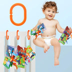 3 Pcs, Baby Books 0-6 Months, Crinkle Books for Babies, Touch and Feel Books for Infants, Infant Tummy Time Toys 0 6 9 Months, Sensory Toys for Babies, Baby Books