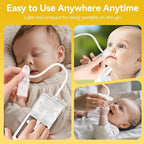 Nasal Aspirator for Baby and Toddler Nose Clearing with Hand Pump and Non-Invasive Tip for Quick, Quiet Suction, Co-Branded with CHIBOJI