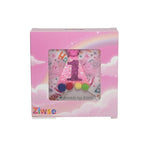 Birthday Hair Bow for Baby Girls 1 2 3 4 5 6 Years Sprinkle Decorations Party Hair Accessories Headband for First 1st Birthday Confetti Ice Cream