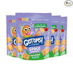 Get'ems! from Gerber, Snacks for Kids, Parmesan Space Crackers, Made with Real Veggies & Fruits, Iron & Vitamin E - 4 pack