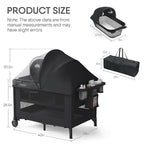 4-in-1 Baby Bassinet with Playard, Sleeper Nest, Changing Table, Mosquito Net & Canopy, Storage and Toys for Newborn to Toddler