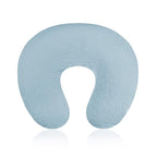 Baby Nursing Pillow Cover, Removeable Breastfeeding Pillow Slipcover, Muslin Nursing Case for Newborn Boys Girls, Soft Fabric Fits Snug On Infant, Washable & Breathable, Blue (Cover Only)