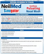 NeilMed Sinugator Cordless Pulsating Nasal Wash with 30 Premixed Packets