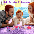 Baby Girls Toys 0-6 Month Baby Stuffed Animal Toys for 0-6 6-12 Months & A Pair of Wrist | Baby Musical Caterpillar Tummy Time Toy | Newborn Infant Sensory Toy for 1 2 Years Old Boys Girls.
