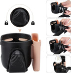 Accmor Stroller Cup Holder with Phone Holder, Bike Cup Holder, Universal Cup Holder for Uppababy Nuna Doona Strollers, 2-in-1 Cup Phone Holder for Stroller, Bike, Wheelchair, Walker, Scooter