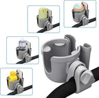 Accmor Stroller Cup Holder with Phone Holder, Bike Cup Holder, Universal Cup Holder for Uppababy Nuna Doona Strollers, 2-in-1 Cup Phone Holder for Stroller, Bike, Wheelchair, Walker, Scooter