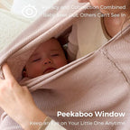 Momcozy Nursing Cover for Breastfeeding, Soft Privacy Poncho, Multi-Use Nursing Shawl, Portable Breast Feeding Covers for Women, Includes Laundry Bag (Brown)