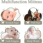 Zsedrut No Scratch Baby Mittens Toddler Infant Fleece Lined Gloves Winter Warm Mitten for Baby Boys Girls