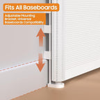 160" Retractable Baby Gates, 42" Extra Tall Upgraded Child Safety Gate with Reinforced Strip Design, Prevent from Crawling Underneath, Extra Wide Dog Gate Baby Gates for Stairs Doorways Indoor Outdoor