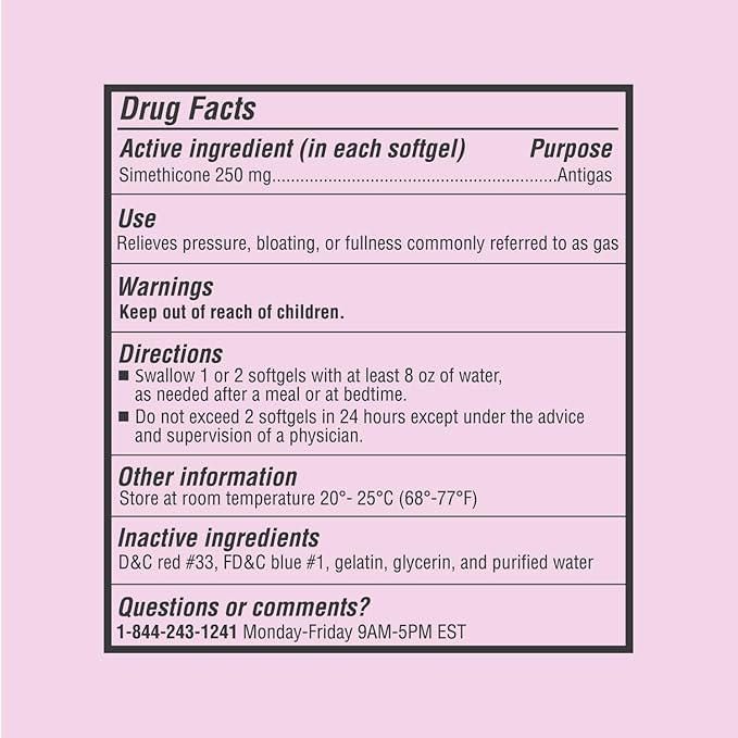 Curist Gas Relief Simethicone 2 Pack - 250 mg Softgels (600 Count) Digestive Relief, Bloating Relief & Anti Flatulence Gas Pills for Adults aids Gas and Bloating Relief (600 Softgels)