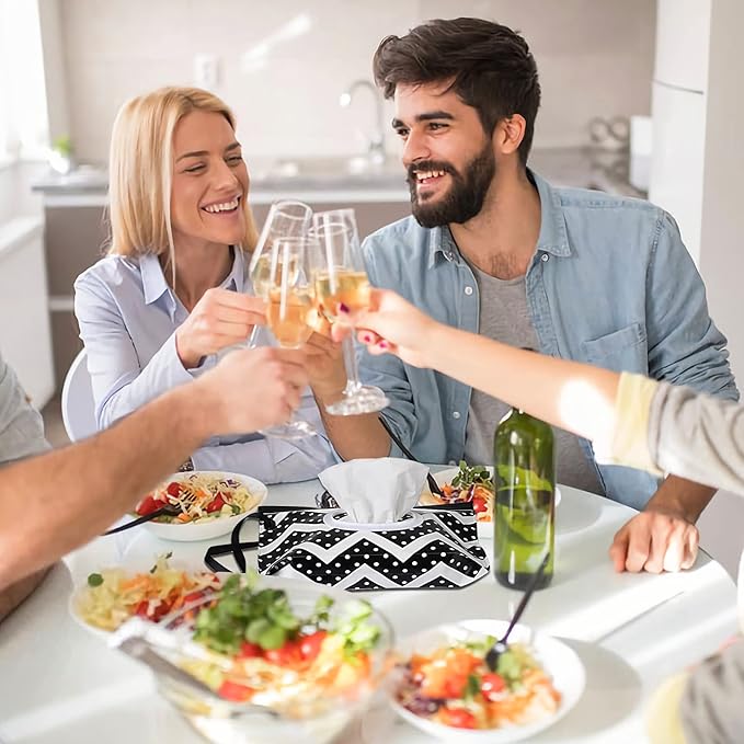 FEBSNOW 2 Pack Baby Wipe Dispenser,Portable Refillable Wipe Holder, Baby Wipes Container,Wipe Dispenser, Reusable Travel Wet Wipe Pouch