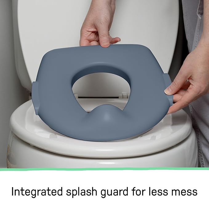 Ingenuity My Size Potty Pro in Blue, Infant Potty Training Toilet, Lifelike Flushing Sound, for Ages 18 Months, Up to 50 Pounds