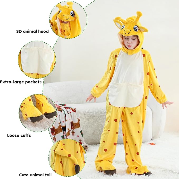 MICHLEY Adorable Animals Cosplay Costume for Kids 3-12Years Soft Breathable & Skin Friendly Halloween Birthday Party