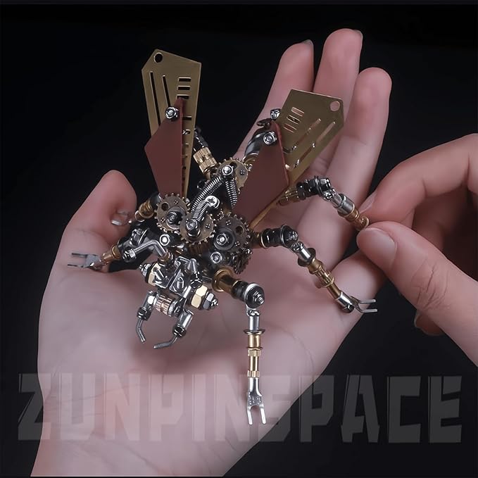 Adult 3D Metal Puzzle, Punk Insect Metal Model Set, 3D Puzzle Mechanical Insect Building Blocks, Fun DIY Assembly, high-end Men's Gifts.