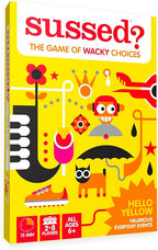 SUSSED The Wacky ‘What Would You Do?’ Card Game - Social Fun for Kids - Easy Travel Game, Family Activity - Ages 6+ - Yellow Pack
