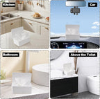 Wipes Dispenser Compatible with Cottonelle, Refillable Wipe Holder, Flushable Wipes Container with Sealing Design Lid, Keeps Wipe Fresh and Clean, Non-Slip, Easy to Pull Out, for Home, Car, Bathroom