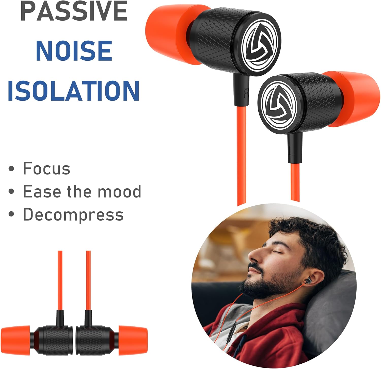 LUDOS Ultra USB C Headphones for iPhone 16 15 Pro Max Plus iPad Pro, 5 Years Warranty, Magnetic USB-C Earbuds for Samsung Galaxy S24 S23 Ultra S22 S21 FE S20 A55 A54 A53, USB Type C Earphones - Coral