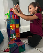 MAGMEN Enhanced Grip Magnetic Fidget Figures for Kids 3-8 & Toddlers | 40-Piece Mixed Colors Multipurpose Magnets Set for Travel, Road Trip, Office & Stocking Stuffer Gifts.