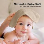 6-Pack Baby Washcloths - Soft Absorbent Viscose from Bamboo Wash Cloths for Babies, Kids, Toddlers, Infant, Newborn Bath Towels, Gentle on Sensitive Skin, 10x10 Reusable Face Towels(Earth Brown)