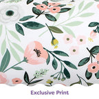 Boppy Nursing Pillow - Ergonomic Bottle & Breastfeeding Pillow with High, Firm, Large Area, Water-Repellent Cushion with Washable Cover; Baby Safety Alliance Verified - Pink Garden Flowers