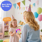 Fede Karaoke Machine for Kids Adults, Mini Karaoke Machine with 2 Wireless Microphones, Portable Bluetooth Speaker with Voice Changing Effects & LED Lights, Best Gifts Toys for Girls and Boys