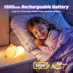 Night Light for Kids,16 Colors Cat Lamp Cute Lamp,Dimmable Baby Night Lights for Nursery,Silicone Rechargeable Nightlight for Kids Room,Kawaii Room Decor,Cat Gifts for Girls Gift for 3-6 Year Old Girl