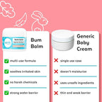 Wink Well Baby and Kids Diaper Rash Cream- Bum Balm Diaper Cream for Irritated Skin and Insect Bites- Natural Moisturizing Rash Ointment with No Toxins, Dyes, Fragrances, Parabens, Or BHA- 2 Oz