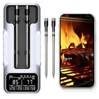 Dual-Probe Wireless Meat Thermometer for Grilling, Smoking, BBQ - Bluetooth Enabled Smart Grill Thermometer with 2 Probes, Digital Food Thermometer, 800ft Long Range,Cooking Thermometer for BBQ/Grill