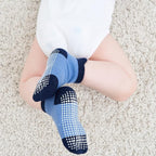 Zaples Baby Non Slip Grip Ankle Socks with Non Skid Soles for Infants Toddlers Kids Boys Girls