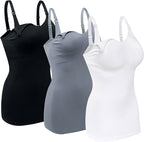 Womens Maternity Nursing Tank Cami for Breastfeeding with Adjustable Straps