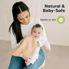 5-Pack Cotton Muslin Burp Cloths Baby Girls, Boys - Soft & Absorbent Spit Up Burp Rags, Large Muslin Towel, Cotton Wash Cloths for Babies, Newborn, Infant, No Shrink, Durable, Neutral (Spice)