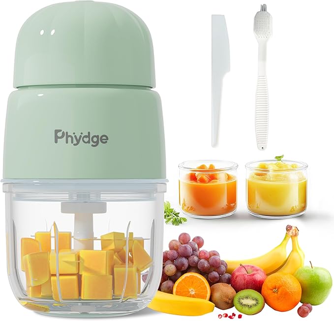 Baby Food Maker Blender, 10oz Baby Food Puree Maker, Food Processor for Baby Foods Fruit Vegetable Meat, 10-Second Quick Soft Food Prep for Baby-Upgraded