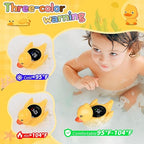 TKY Baby Bath Thermometer with Floating Toys - Digital Water & Room Temperature Monitor, Rechargeable Thermometer with Alerts for Newborn Bath Essentials, Infant Safety