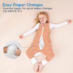 TotAha Toddler Sleep Sack with Legs, 0.5 TOG Light and Soft Baby Sleeping Bag, Walker Sleep Sack for Babies 12-24M, 2T-3T