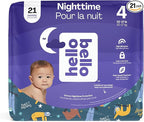 Hello Bello Premium Overnight Baby Diapers Size 4, 21 Count, Unisex, Ultra Absorbent and Soft Disposable Diapers for Babies and Toddlers
