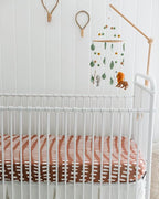 Crib Sheets Neutral - Fitted Baby Crib Sheets Bed for Girl Boy - 2 Pack Standard & Toddler Mattress (Safari Adventure) - Buttery Soft Organic Cotton Blend