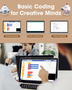 Biped Robot Kit STEM Toys Science Kit for Kids, Bionic Bipedal Robotics Programmable Coding Crafts Set for Arduino ESP32, Birthday Gift for Age 8-12 Boys Girls Teens